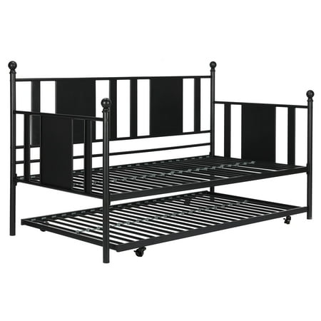 twin metal daybed modern metal dhp langham twin metal daybed with trundle black walmartcom twin metal daybed modern metal dhp langham twin metal daybed with trundle black walmartcom
